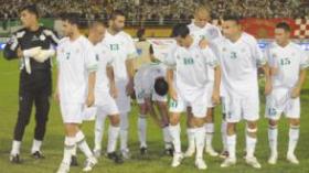 Algerian coach Rabah Saadane meets journalists pending friendly match.