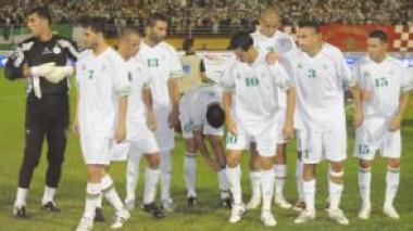 Algerian coach Rabah Saadane meets journalists pending friendly match.