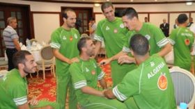 Algeria players spend calm day ahead of match