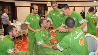 Algeria players spend calm day ahead of match