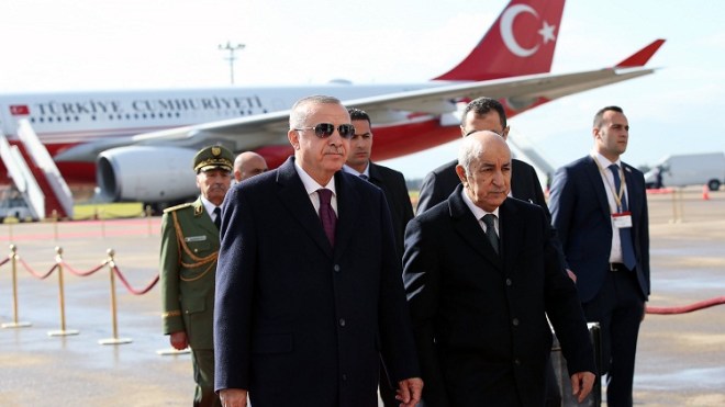 أردوغان يشرع في زيارة للجزائر