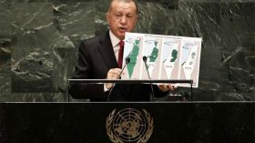 Erdogan à la tribune de l’ONU: “Où se trouvent les frontières d’Israël?”