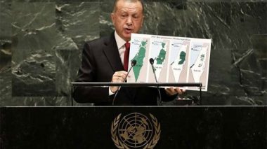 Erdogan à la tribune de l’ONU: “Où se trouvent les frontières d’Israël?”