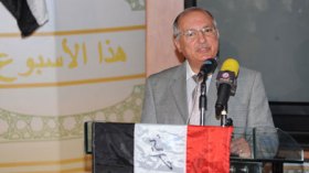 المعارضان‭ ‬السوريان‭ ‬هيثم‭ ‬المالح‭ ‬وفاتح‭ ‬الراوي‭ ‬في‭ ‬الجزائر