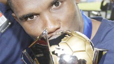 Etoâ€™o wins record African award