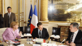 Eu leaders call for global solution to credit crisis