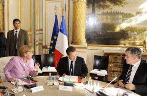 Eu leaders call for global solution to credit crisis