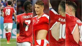 أقمصة لاعبي منتخب سويسرا في مهب الريح!