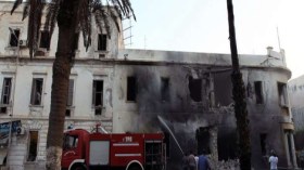 انفجار ضخم في فرع وزارة الخارجية الليبية ببنغازي