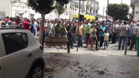 احتجاج في حسين داي على خطر سقوط شرفات العمارات الهشة