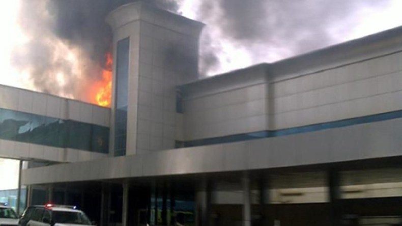 حريق بإحدى مباني “الجزيرة الرياضية”