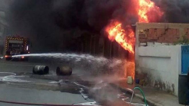 عصابة تحرق محلا بالبليدة للتغطية على عملية سطو