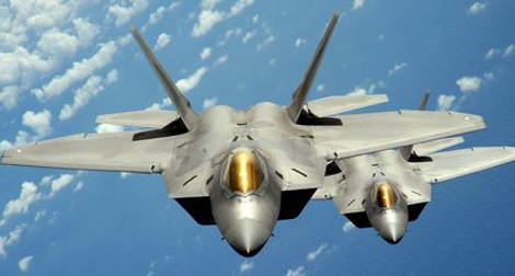 Des F-22 américains dans le ciel coréen