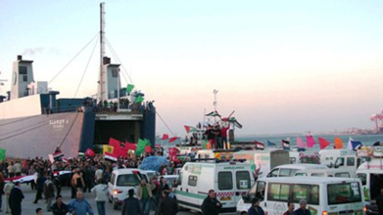 الجزائر تشتري سفينة للمشاركة في أسطول شريان الحياة أربعة