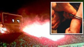 ثلاثة مناصرين أمام المحكمة بتهمة رمي الألعاب النارية على أرضية ملعب 5 جويلية