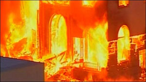 Blaze ravages Universal Studios