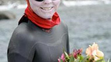 US athlete Jennifer Figge is first woman to swim Atlantic Ocean