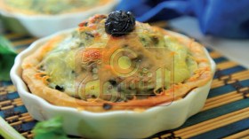 كيش بالسبانخ