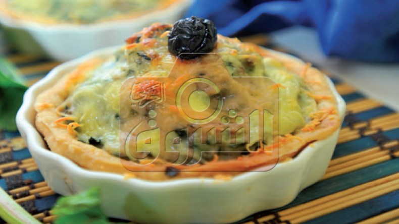 كيش بالسبانخ