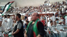 الآلاف في تجمع “حركة البناء الوطني” دعما لغزة: “الشعب يريد الجهاد”
