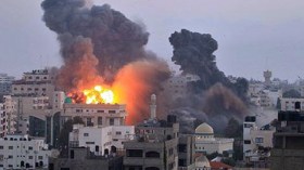 استشهاد 4 فلسطينيين في غزة بغارة استهدفت سيارة