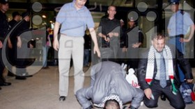 في  مطار  هواري  بومدين  شكرت  مرمرة  وغزة ..  وتذكرت  الشهداء