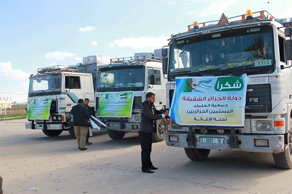 L’Égypte autorise l’entrée de la caravane d’aide algérienne à Gaza