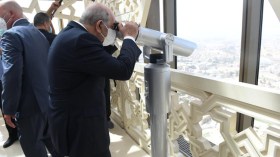 رئيس الجمهورية يتفقد الجامع الأعظم