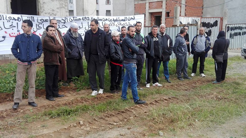 المستفيدون من مشروع 692 سكن تساهمي بالرغاية يطالبون بمفاتيح شققهم