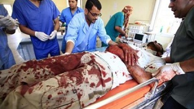 نقل 8 جرحى ليبيين إلى الجزائر لتلقي العلاج