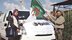 مخيم اليرموك يخرج عن بكرة أبيه لاستقبال المساعدات الجزائرية الموجهة إلى غزة