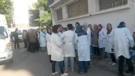 4 آلاف عامل بمصطفى باشا يحتجون ويهددون بشل المستشفى
