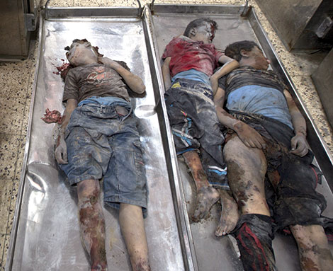 Les martyrs palestiniens entassés dans des frigos !