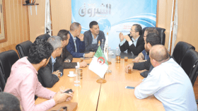وفد عن حمس يزور “الشروق” ويعزّي في وفاة المجاهد “الحاج مسعود فضيل”