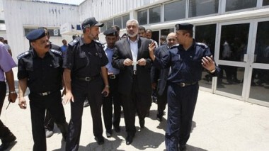 Le Premier ministre du Hamas, Ismaël Haniyeh, en visite en Égypte