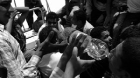 Algerian and African illegal immigrants led an insurgency Gallerio refugee camp