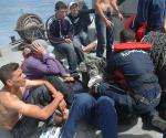 A group of illegal immigrants reached the Italian shores after 14 hours at sea