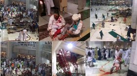 مقتل عشرات الحجاج إثر سقوط رافعة بالحرم المكي