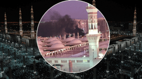 الإرهاب ينتهك حرمة مسجد الرسول الكريم