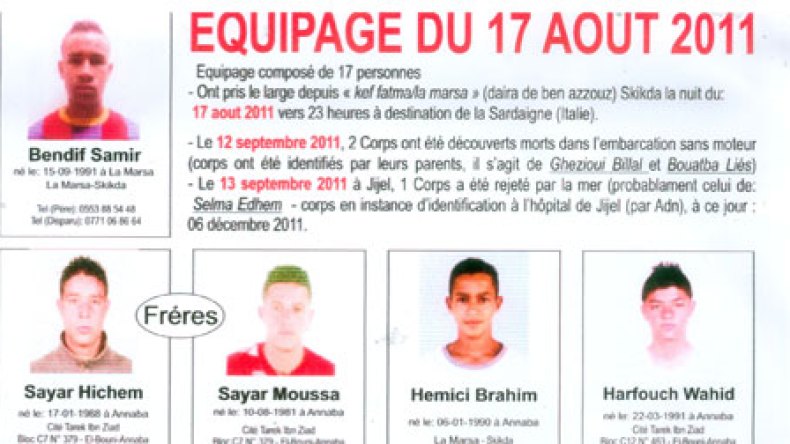 عشرة أشهر في انتظار أخبار عن 17 حراڤا خرجوا ولم يعودوا