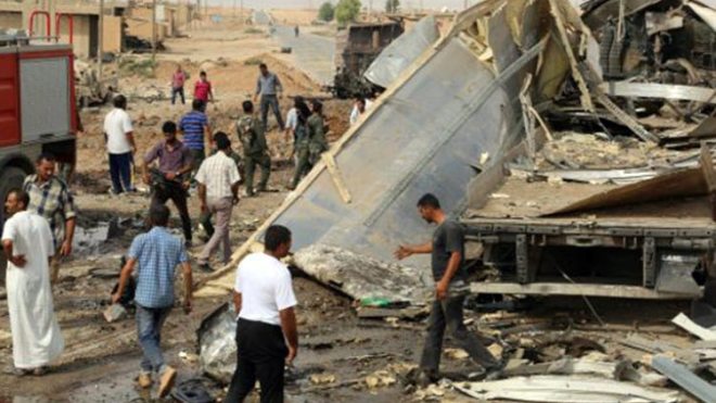 مقتل 13 شخصا على الأقل بقصف صاروخي في حلب