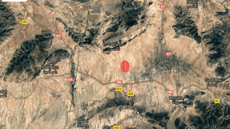 هزة أرضية بقوة 3 درجات بباتنة