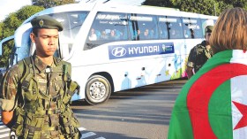 بعثة “الخضر” تصل البرازيل في أجواء عسكرية