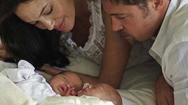 First pictures of Angelina's  newborn twins – the most expensive baby snaps ever