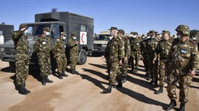 بالصور.. نشر مستشفى ميداني عسكري بالجلفة