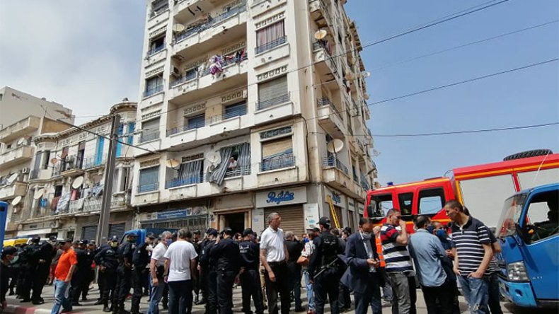 وفاة سيدة إثر انهيار عمارة بحسين داي