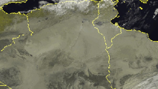 اضطراب جوي مصحوب بأمطار رعدية مساء اليوم