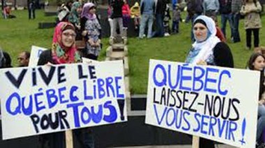 Québec: manifestation à Montréal contre le projet de loi sur la laïcité