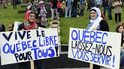 Québec: manifestation à Montréal contre le projet de loi sur la laïcité