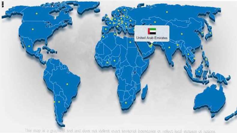 إيران تحتج على خريطة الإمارات لدى الوكالة الدولية للطاقة الذرية